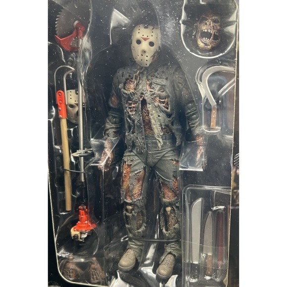 NECA Friday the 13th Part VI Jason Lives & VII New Blood Jason Voorhees Bundle - Picture 5 of 11